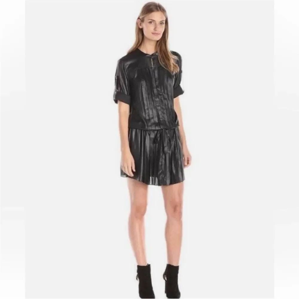 NWT BCBGMaxAzria Black Button-Up dress, M
